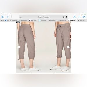 RBX Prime Anywhere cargo capri NWT